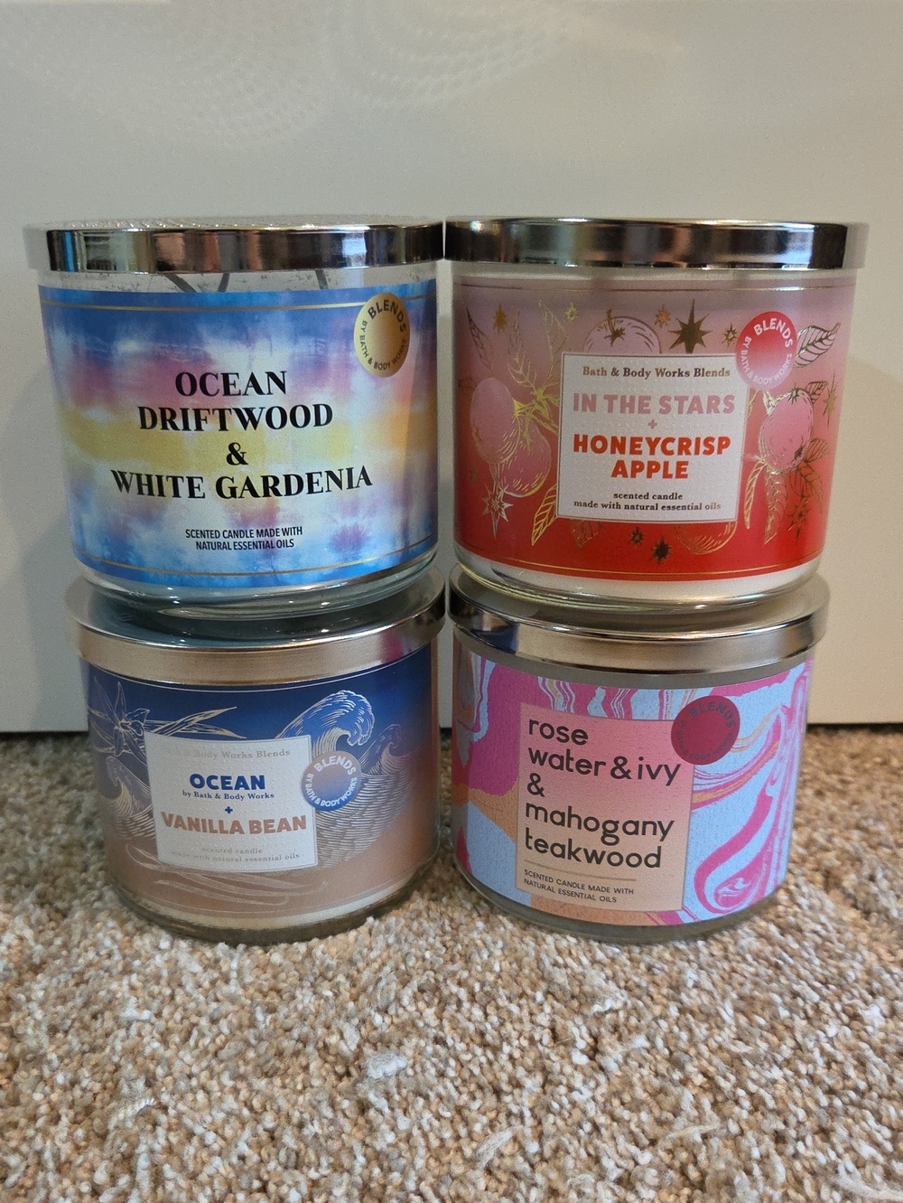 4 Limited Edition Blends 3 Wick Candle Bath And Body Works